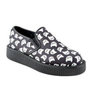 T.U.K. Many Kitties Slip-On Creepers - Minor flaws!